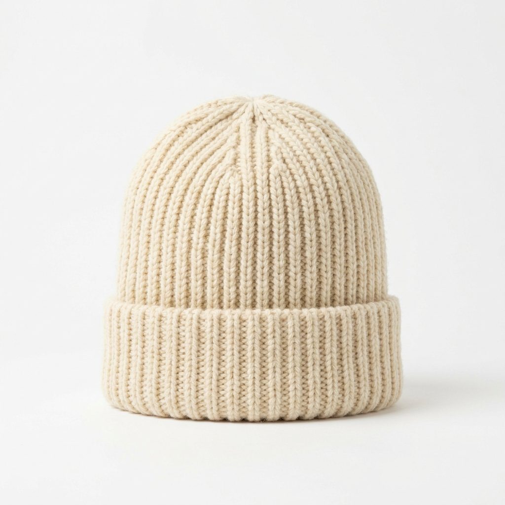 Шапка Ribbed Cream